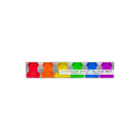 BICCHIERI RAINBOW SHOT GLASS SET 6 PZ