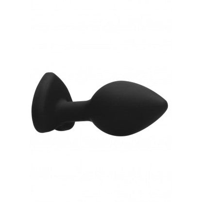 PLUG MEDIO DIAMOND HEART BUTT PLUG - LARGE - BLACK