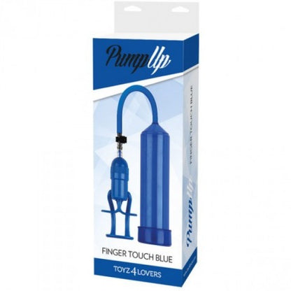 POMPA PER ALLUNGARE IL PENE SVILUPPATORE PUMP UP FINGER TOUCH BLUE