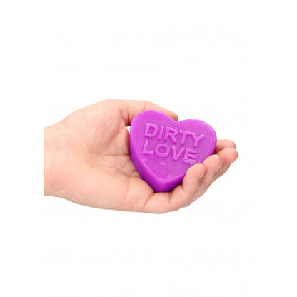 SAPONE A CUORE HEART SOAP - DIRTY LOVE - LAVENDER SCENTED